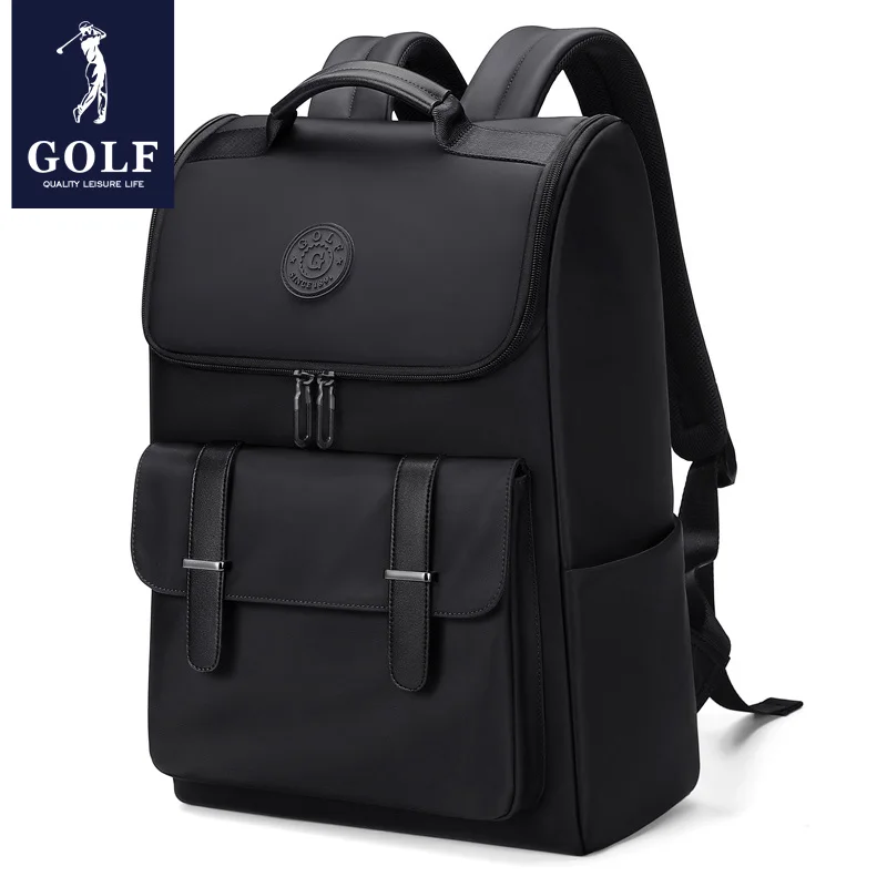 حقيبة ظهر رجالية ذات سعة كبيرة بجودة جولف قابلة للتوسيع ومقاومة للماء حقيبة ظهر عصرية مقاس 15.6 بوصة للسفر والعمل للرجال