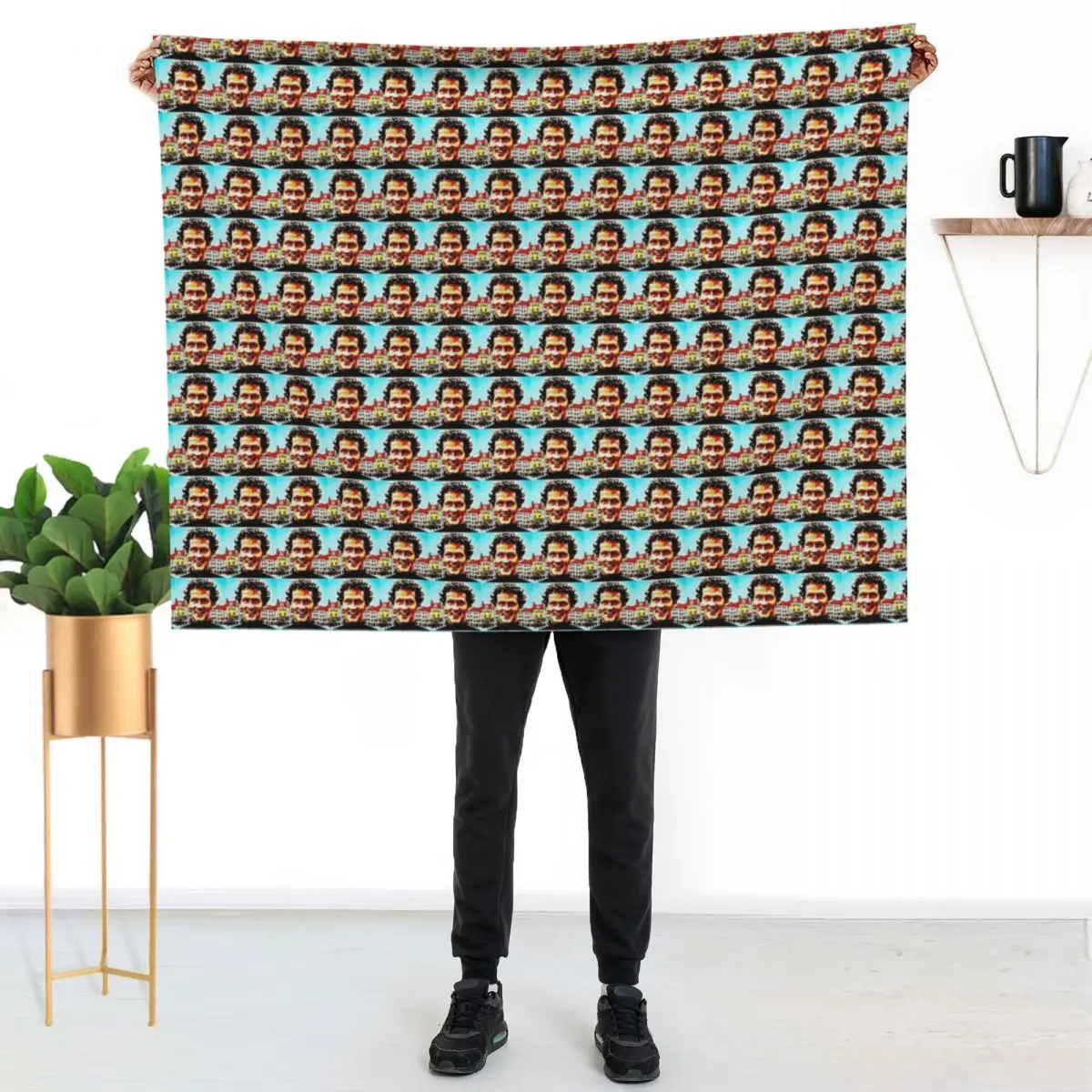 Monty Don Pop Art Throw Blanket Bed Fashionable Furry Multi-Purpose anime Furrys Polar Blankets