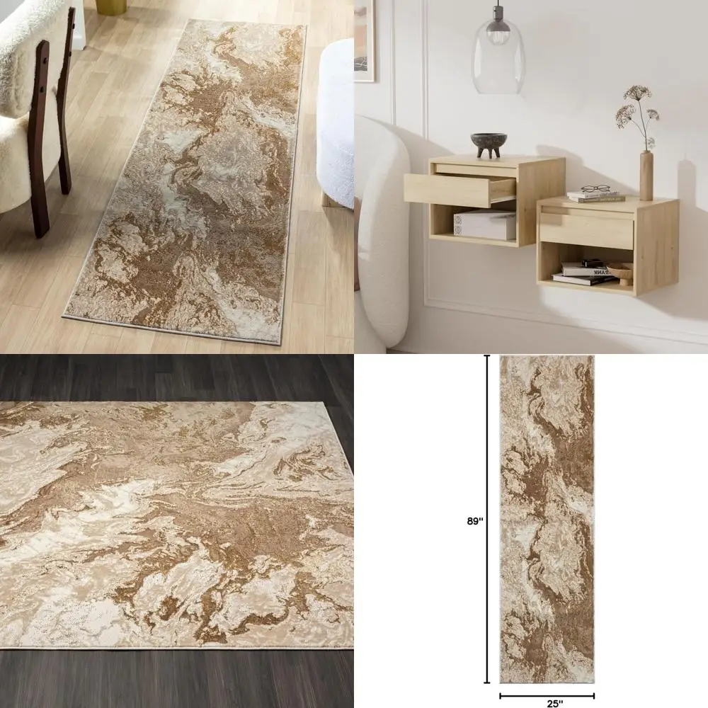 

Абстрактный мраморный ковер бежевого цвета, 2x7, современный абстрактный дизайн для домашнего декора