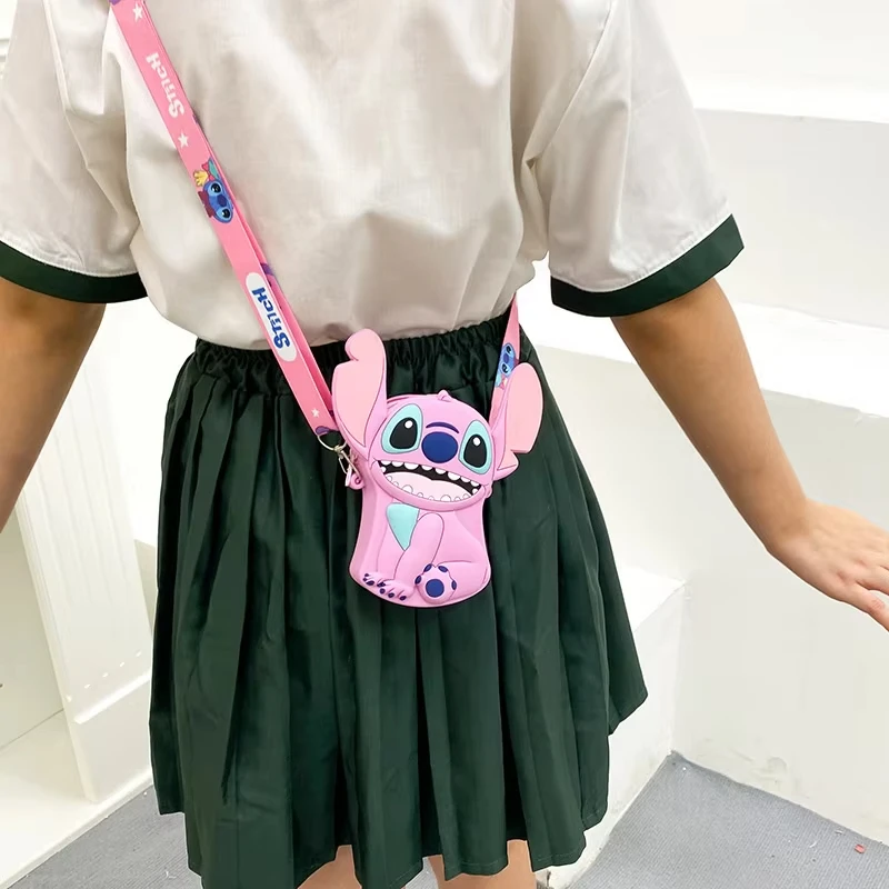 غرزة لطيف حقيبة كروس صغيرة ثلاثية الأبعاد حافظة للبطاقات الصغيرة مقاوم للماء حقيبة تخزين صغيرة مادة السيليكون حقيبة سفر محمولة هدية الكريسماس