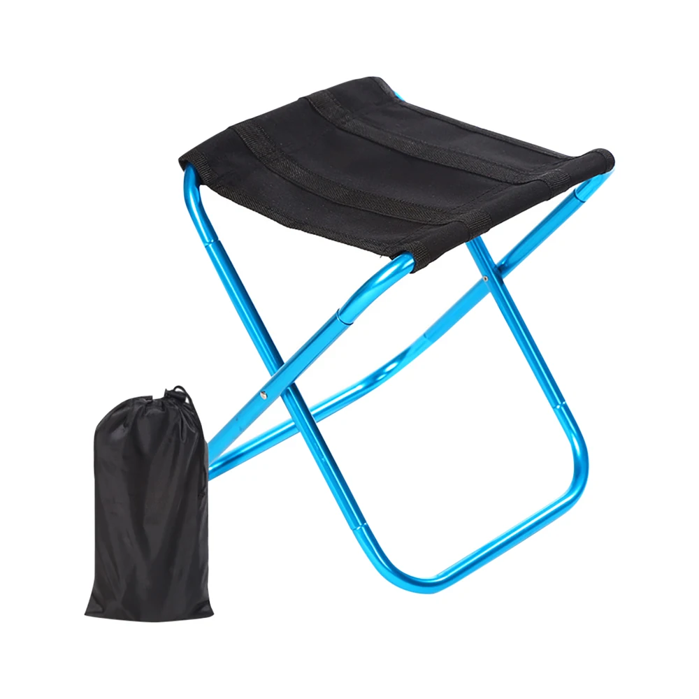 150KG Thickened Outdoor Aluminium Alloy Portable Folding Picnic Camping Stool MIni Storage Fishing Chair Ultralight Furniture