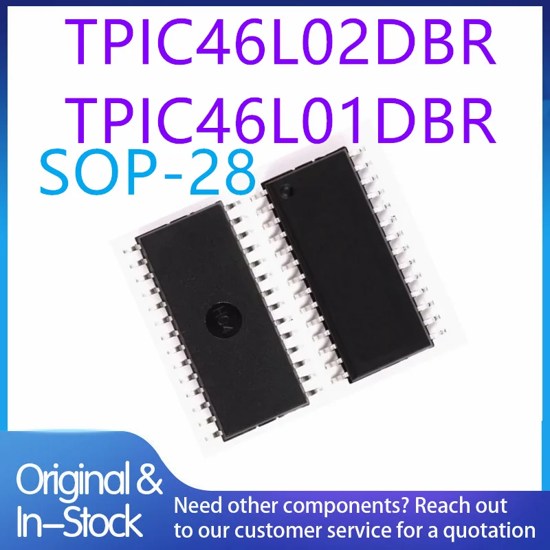 (5piece)100% New TPIC46L02 TPIC46L01 TPIC46L02DBR TPIC46L01DBR sop-28 Chipset