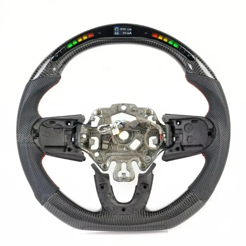 Hot Selling Sport LED Carbon Fiber Steering Wheel Assembly Better Driving Control for BMW Mini Cooper F50 F54 F55 F56 F60