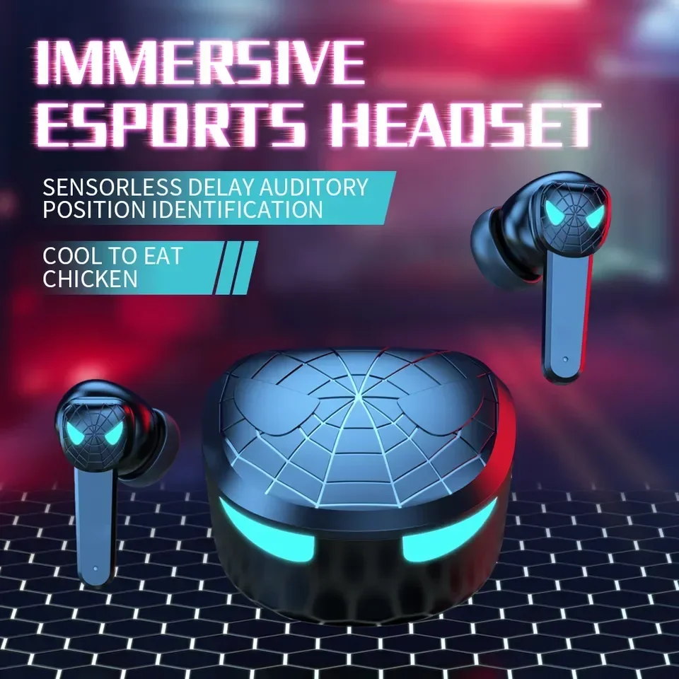 

reduction gaming headset TG10 Tws with breathing light microphone headphone Bluetooth wireless in-ear sports noise