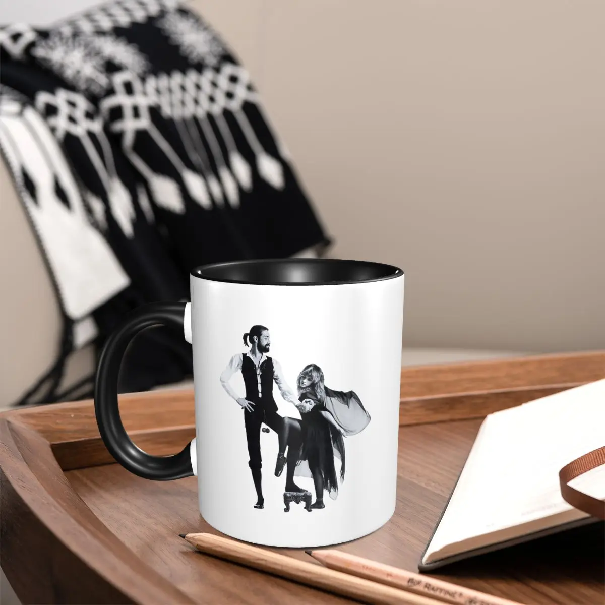 FLEETWOOD MAC الشائعات القدح مضحك أكواب القهوة السيراميك أكواب الشاي كوب حليب درينكوير هدية للمرأة الرجل