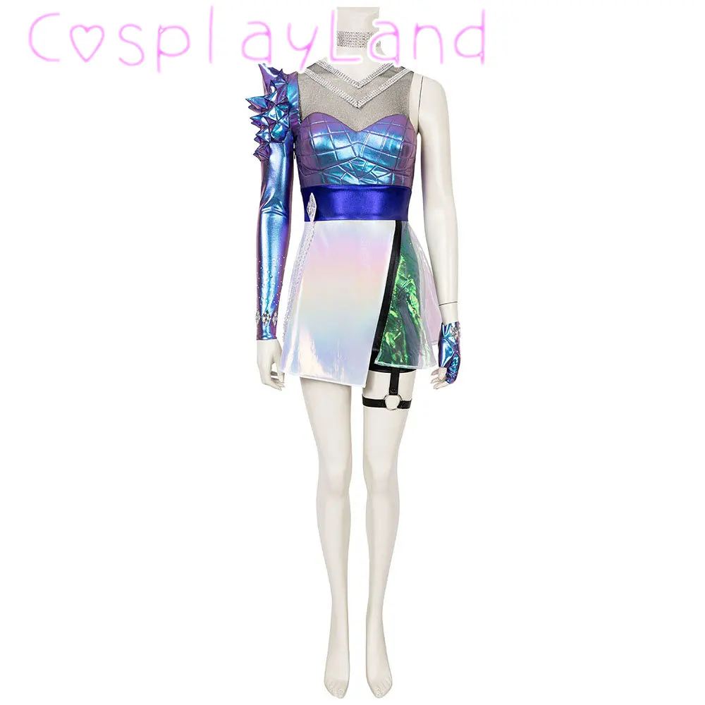 LOL KDA 2020 S10 Finals Ahri Kostüm Karneval Halloween Cosplay Anzug KDA Alle Heraus Kleid Frauen Sexy Bühne Leistung Outfit