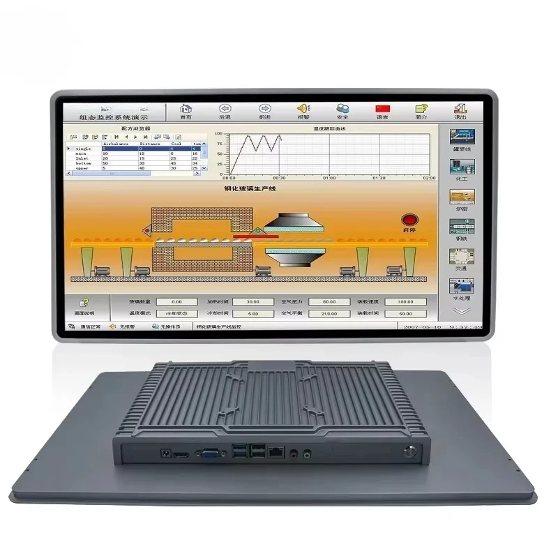 IP65 15.6'' Inch Fanless Capacitive Touch Waterproof Pc Core I3 I5 I7 Capacitive Touch Screen Panel Pc Embedded Industrial PC