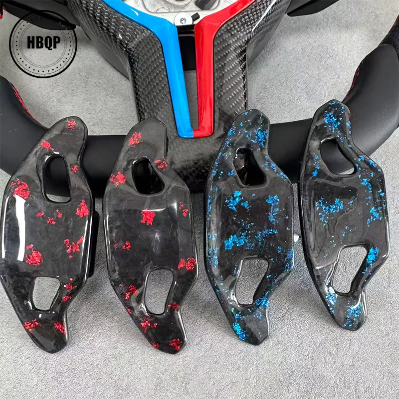 for Audi A4 B9 B8 PA C7 C8 Q3 Q5 RS3 RS5 forged carbon fiber steering wheel shift paddles modification and replacement