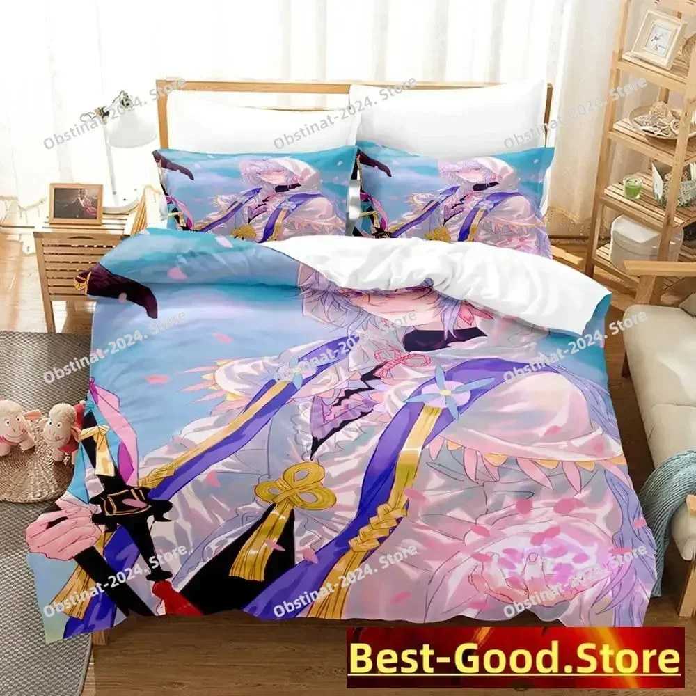 2023 Fate Grand Order, Merlin Bedding Set Printed Bed Set With Pillowcase Duvet Cover Soft Single Double Queen Super King Size
