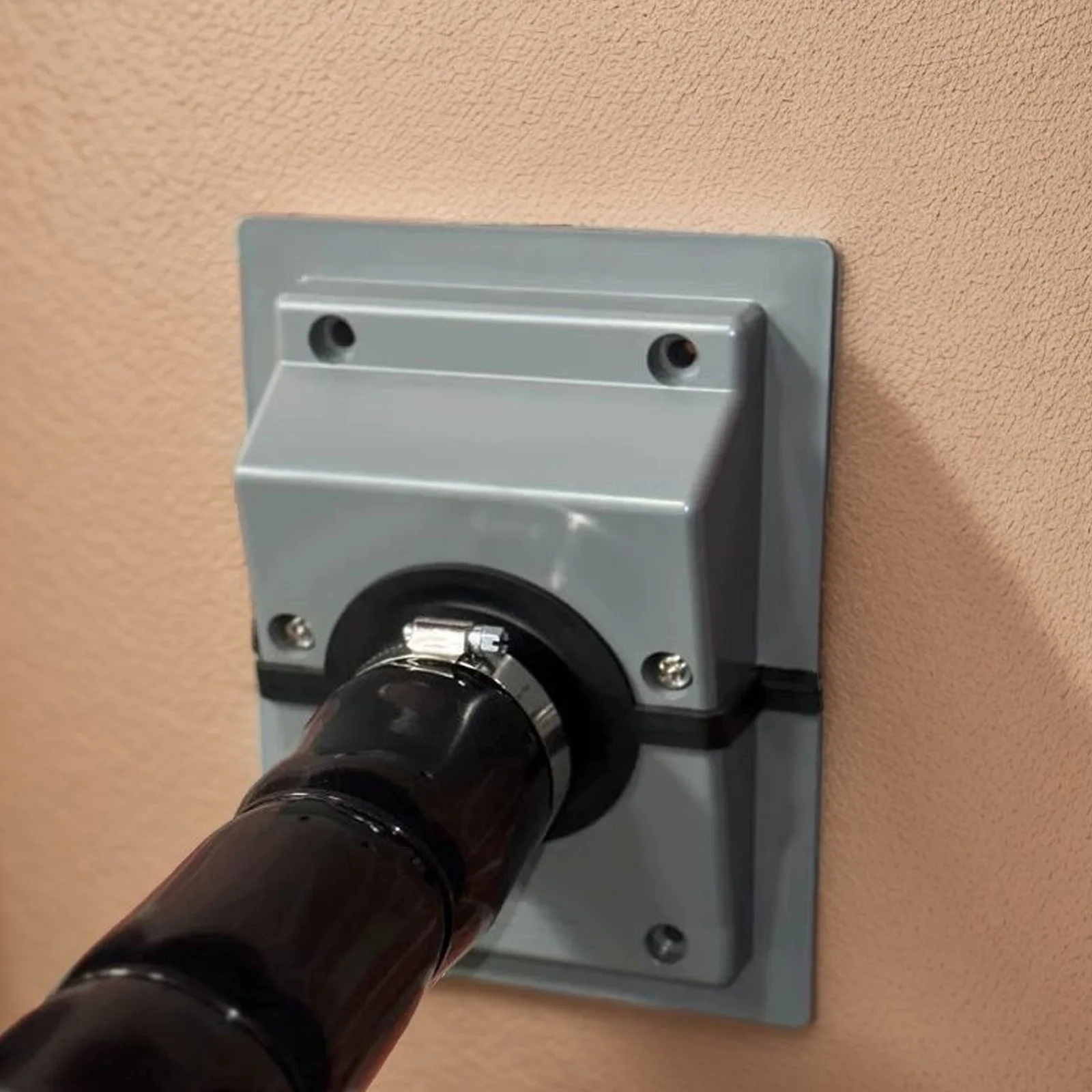 مجموعة غطاء اختراق الجدار والتدفئة والتهوية وتكييف الهواء (HVAC) مكونة من قطعتين من غطاء فتحة الأنابيب مع حشية ناعمة لـ HVAC/Mini Split AC سهلة التركيب على الحائط