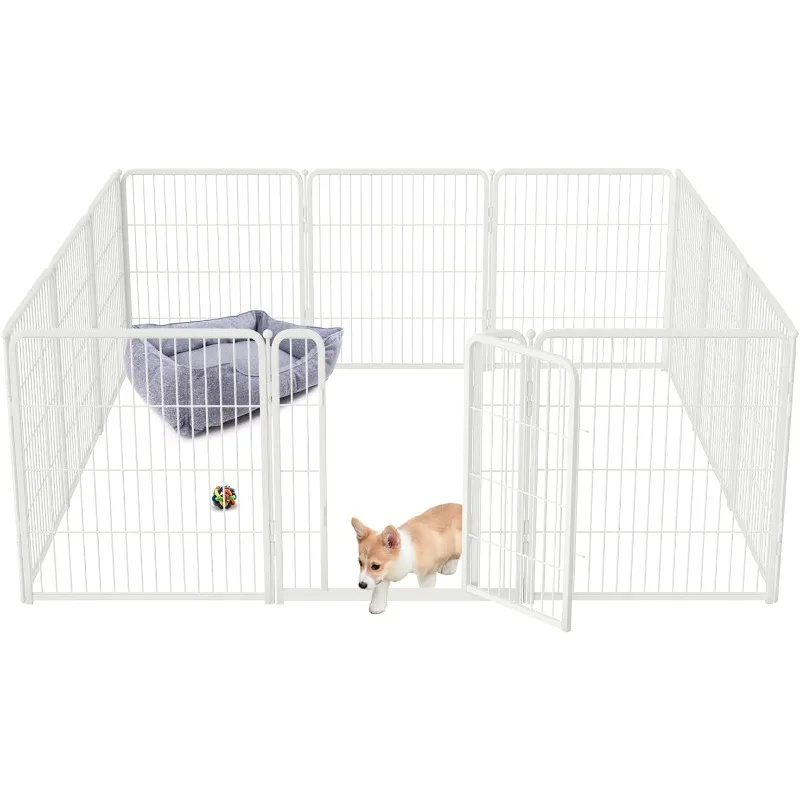 Indoor Dog Playpen - Stress-Free and Safe Play, for Puppy and Small Dogs, Semi-open and Expandable Design