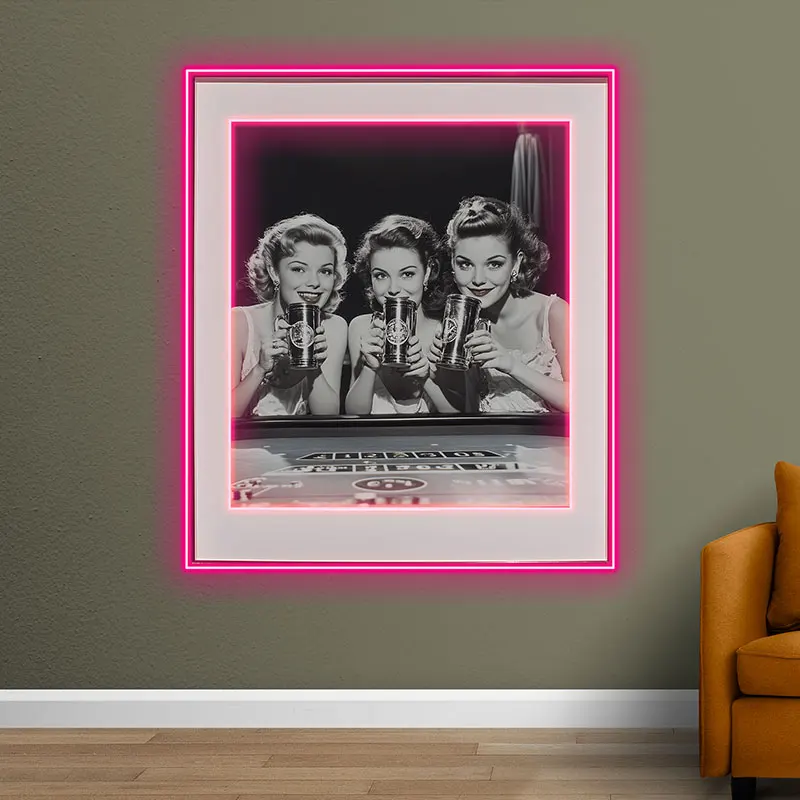 Custom Photo Neon Sign, Beauty Picture Neon Art, Beer Bar Neon Light, Led Sign Room Wall Decor, Personalized Gift, Party Decor