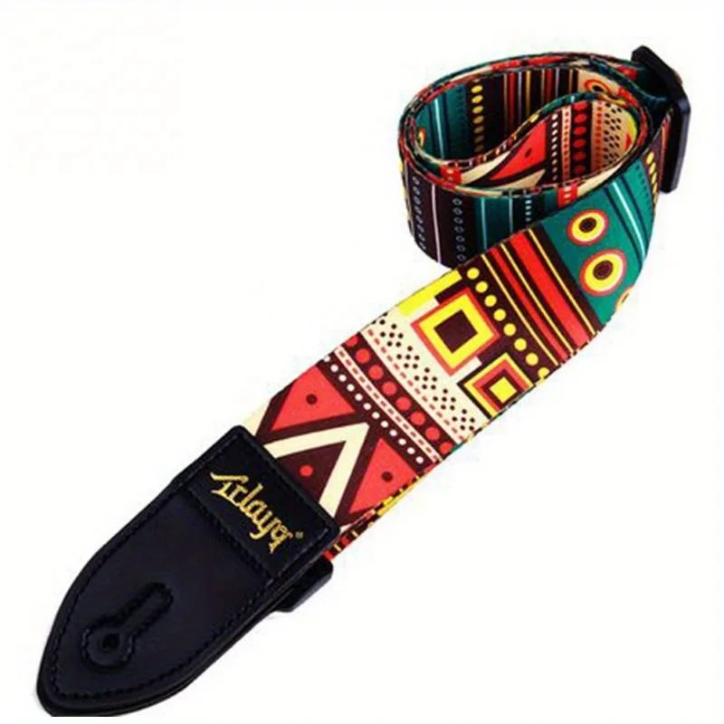 1pc Nylon Guitar Strap for Guitar and Bass Multi-Color Adjustable Guitar Belt Musical Instrument Accessories Guitar Strap