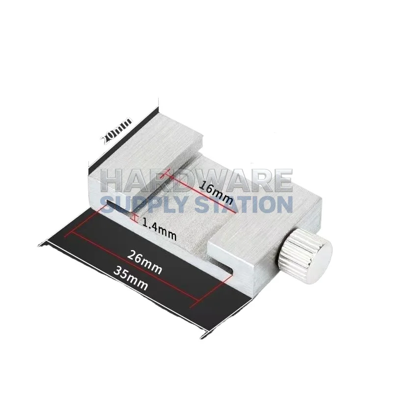 

Woodworking Steel Ruler Stop Block Scriber, Manual Adjustment Positioning, Metric Front & Imperial Back