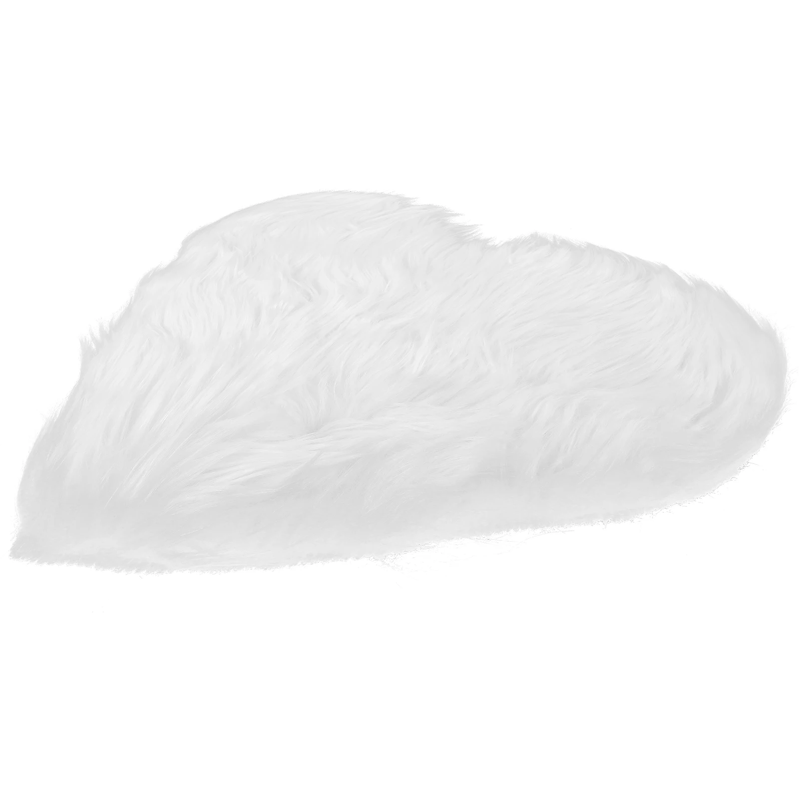 

Imitation Wool Heart-shaped Carpet Shaggy Rug Area Rugs Home for Bedroom Living Cute Hairy Floor