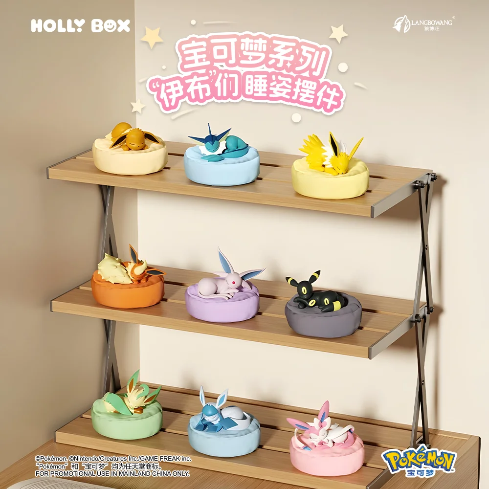 【In Stock】Hot Anime Eevee Multi Form Series Blind Box Toys Desktop Decoration Ornament Set Scene Building Props Mystery Box Gift