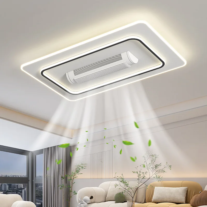 

Modern LED invisible bladeless fan lights for smart homes, living rooms, dining rooms, bedrooms, ceiling lights, indoor lighting
