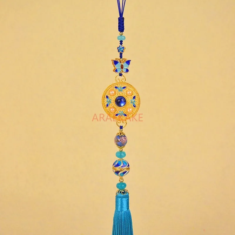 Abito cheongsam classico in stile cinese, pendente lungo con nappe, cornice in stile retrò, fibbia per colletto, ornamento etnico