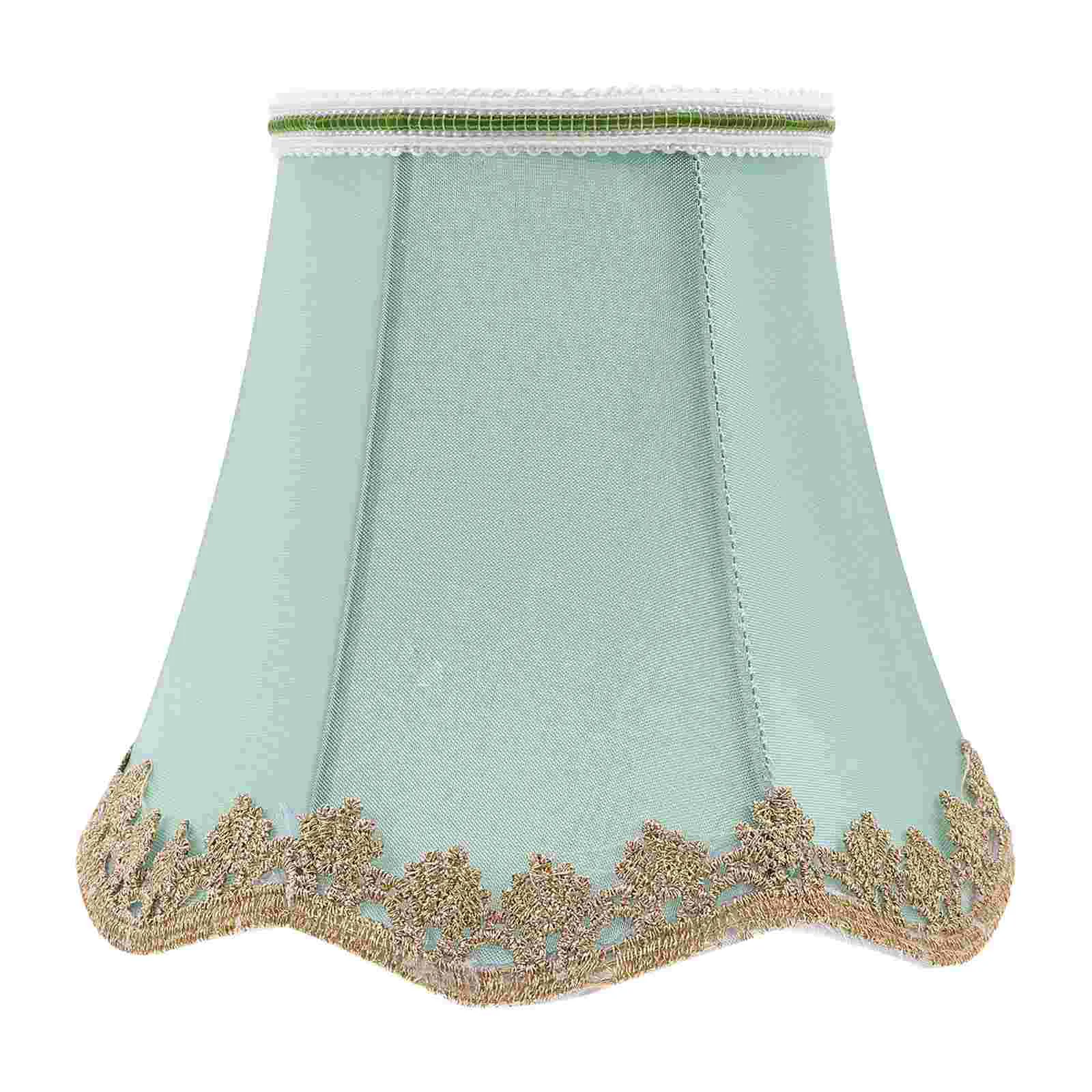 

Lampshade Fabric Nightstand Light Wall Tabletop Accessories Green Greenery Decor