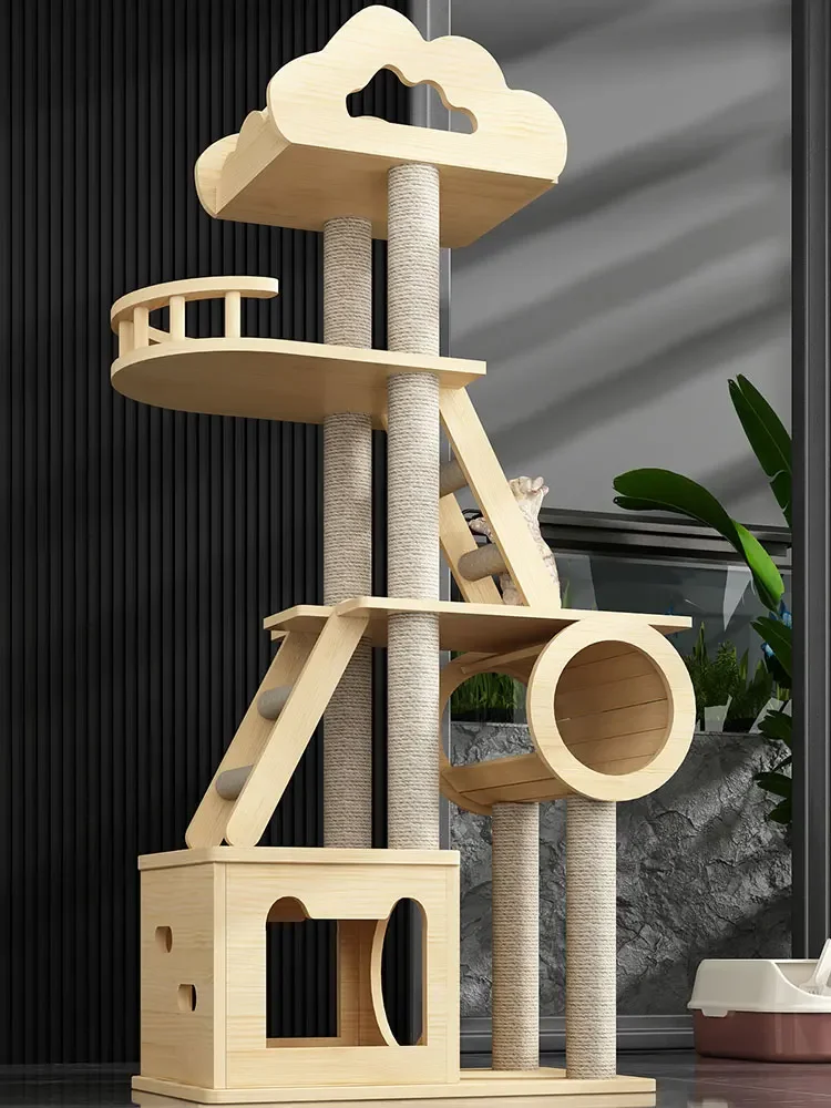 

Climbing Frame, Nest, Cat Tree Integrated, Non occupying DIY Material, Cat Don't Wild Sisal Hemp Large Cat Climbing Fram