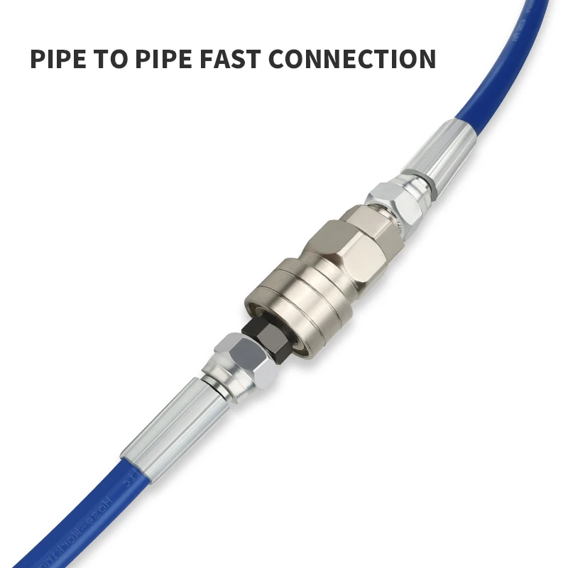 Connecteur pivotant de tuyau droit sans air, raccords universels à Joint rapide 360, coupleur rapide, pièces de pistolet de pulvérisation de peinture sans air