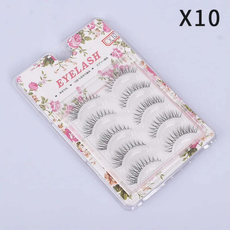 Netred Recommended False Eyelashes Natural Artificial Eyelashes Fairy Hair Cos Little Devil Grafted Fish Tail Segment Eyelashes