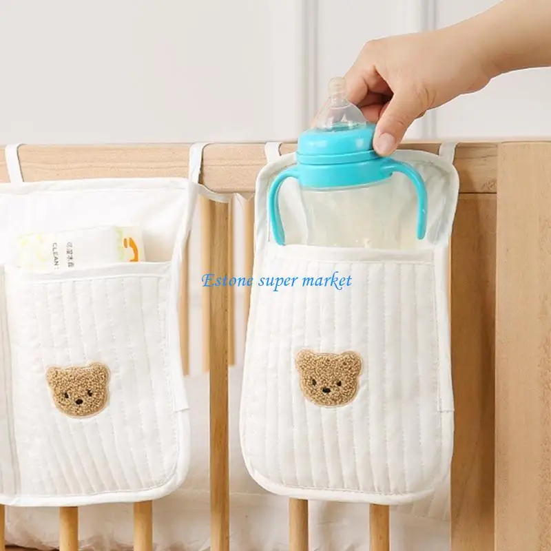 

090B Cribs Hanging Pocket for Toy Diaper Baby Cribs Storage Bag