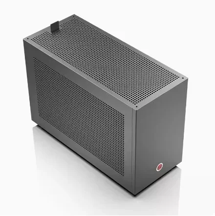 Ll-33 mini240 water-cooled module itx chassis, all aluminum double chamfered tempered glass side transparent