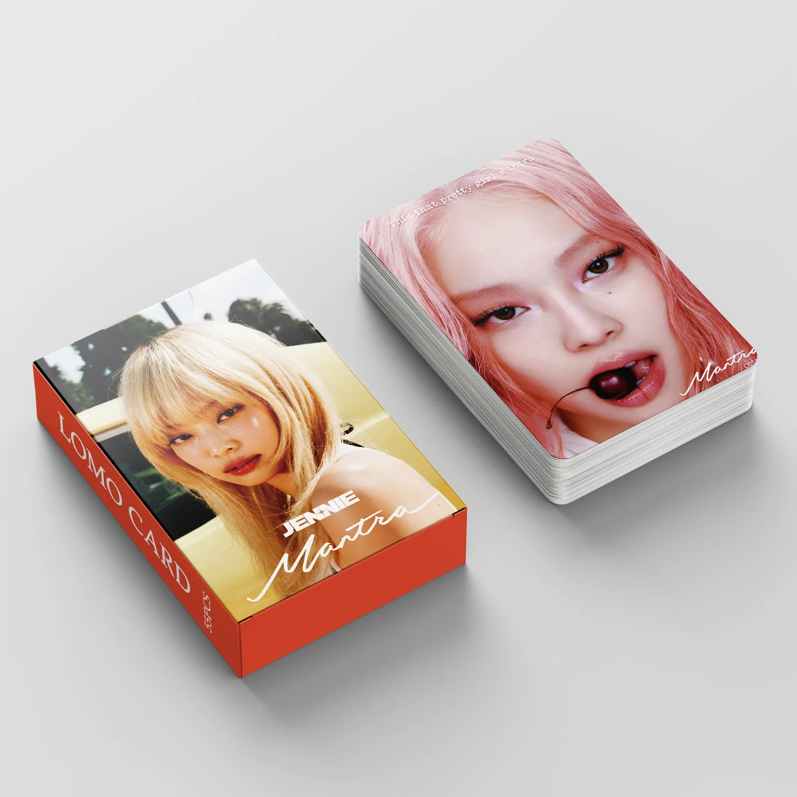 Kpop 55pcs JENNIE Solo Album Mantra Special LOMO Card Fans Collection Photocards Commemorative Double-sided Paper Postcards