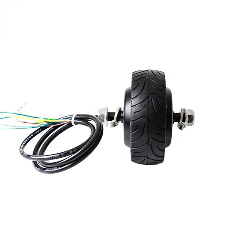 Scooter Hub Motor 4 inch 24-36V Skateboard Motor Wheel Electric Skateboard Bike Robot Motor Small Wheel