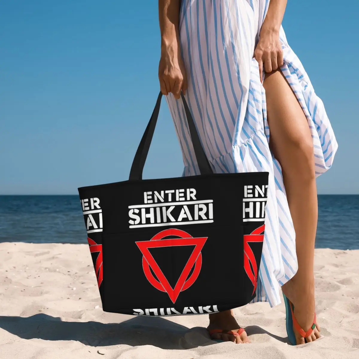 

Enter Shikari Rock Band Graphic Beach Tote Bag Sport Gym Yoga Duffle Large Tote Bag Women Travel Bag Fitness bag