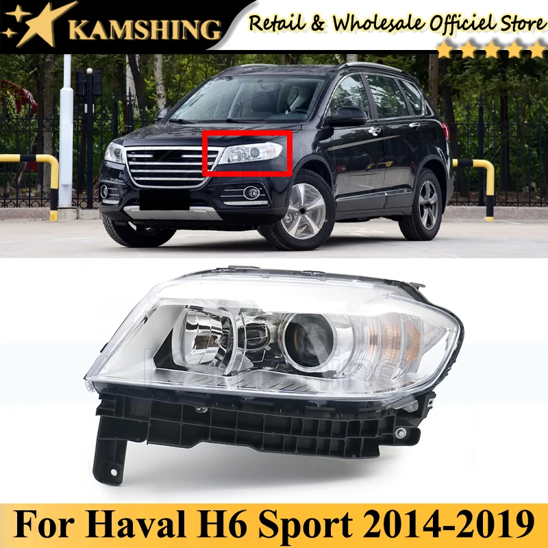 

Kamshing For Haval H6 Sport 2014-2019 Front bumper head light lamp head lamp light headlamp