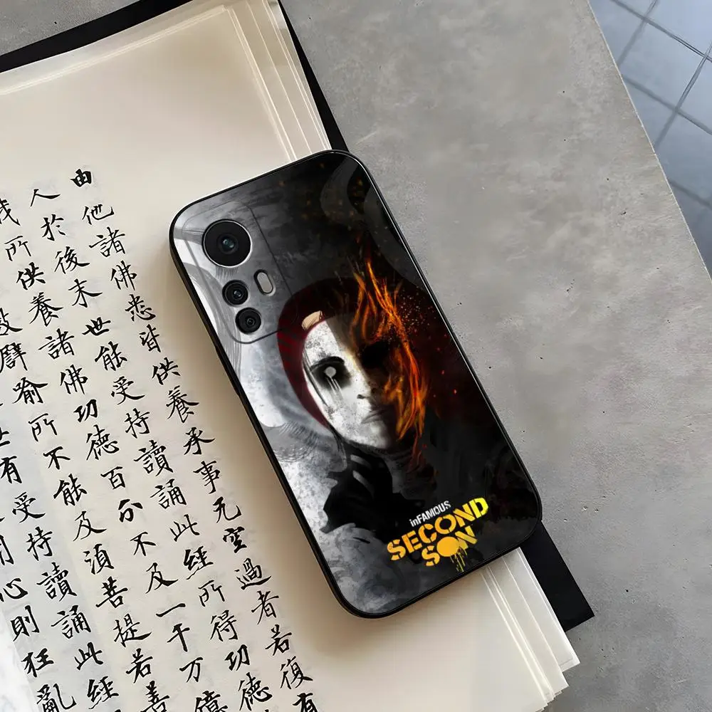 Funda para teléfono Infamous SecondS Son, Fundas para Xiaomi Redmi Note 17 15 14 10 13 12 Pro POCO F5 X5 Pro Lite Ultra
