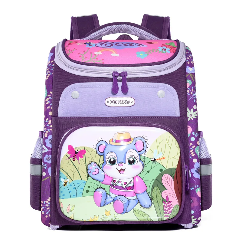 Children School Bags for Girls Orthopedic Waterproof Backpacks Child Cartoon Printed Book Bag 3D Satchel Knapsack