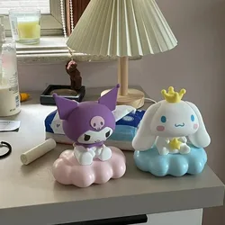 Animacja Sanrios Kitty Kawaii świecąca lampa chmurowa witaj kotek lampka nocna LED narzędzie do dekoracji ciast dekoracja prezent