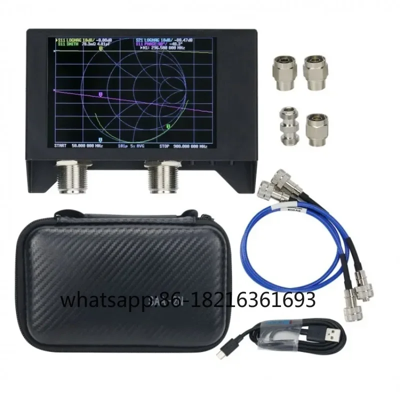 

Векторный анализатор сети 50 кГц-3 ГГц 4 дюйма SAA-2N NanoVNA V2 Антенный анализатор с металлическим корпусом