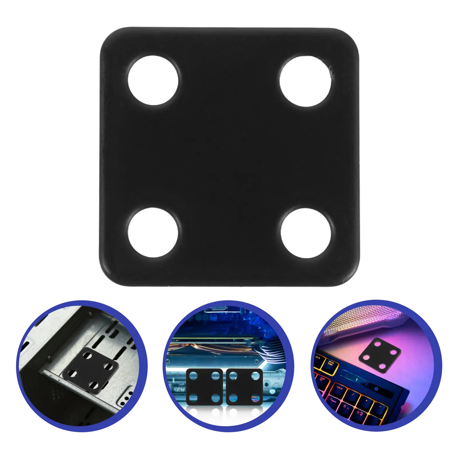 10Pcs CPU Fan Radiator Connector Buckle Vibration-Free Cooling Fan Parts Computer Radiator Accessories for Gaming Systems