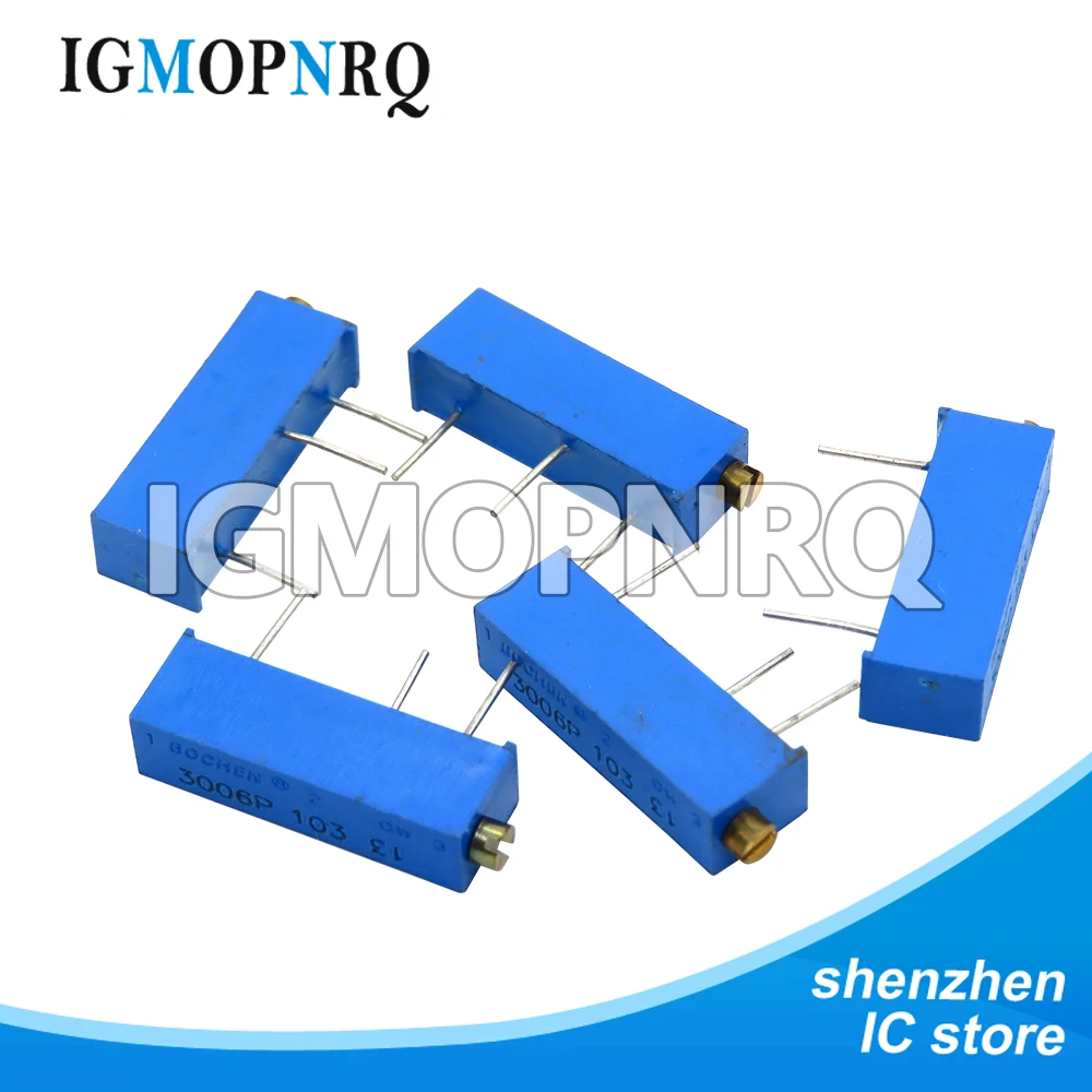 10PCS 3006P Trimmer Potentiometer 100 ohm ~ 500K ohm 1K 2K 5K 10K 20K 50K 100K 200K 500K 1M 100R 200R 500R Resistor