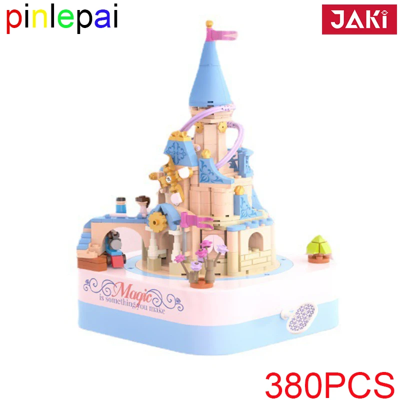 

Pinlepai Jaki Castle Brick Model Blocks Bricks Building Block Music Box Musicbox Architecture Streetview Street View Child Gift