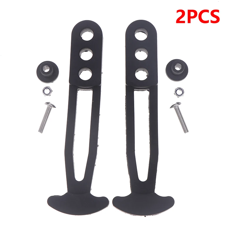 2pcs Telescoping Ladder Straps Boat Marine Retaining Rubber Latch Bands Adjustable Holes Tie Buckle