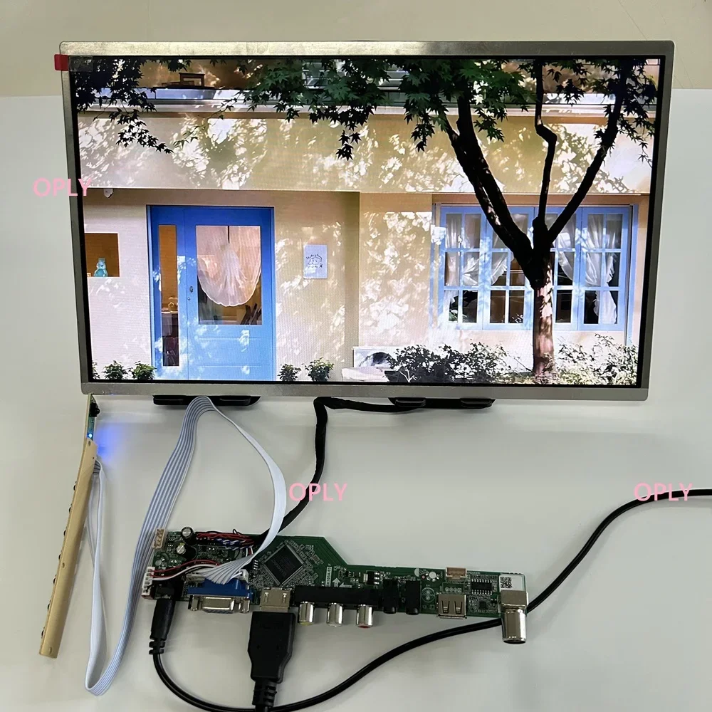 For BOE HT140WXB HT140WXB-501 1366X768 14" HDMI-compatible TV Controller board kit RF USB AV VGA Audio Screen monitor