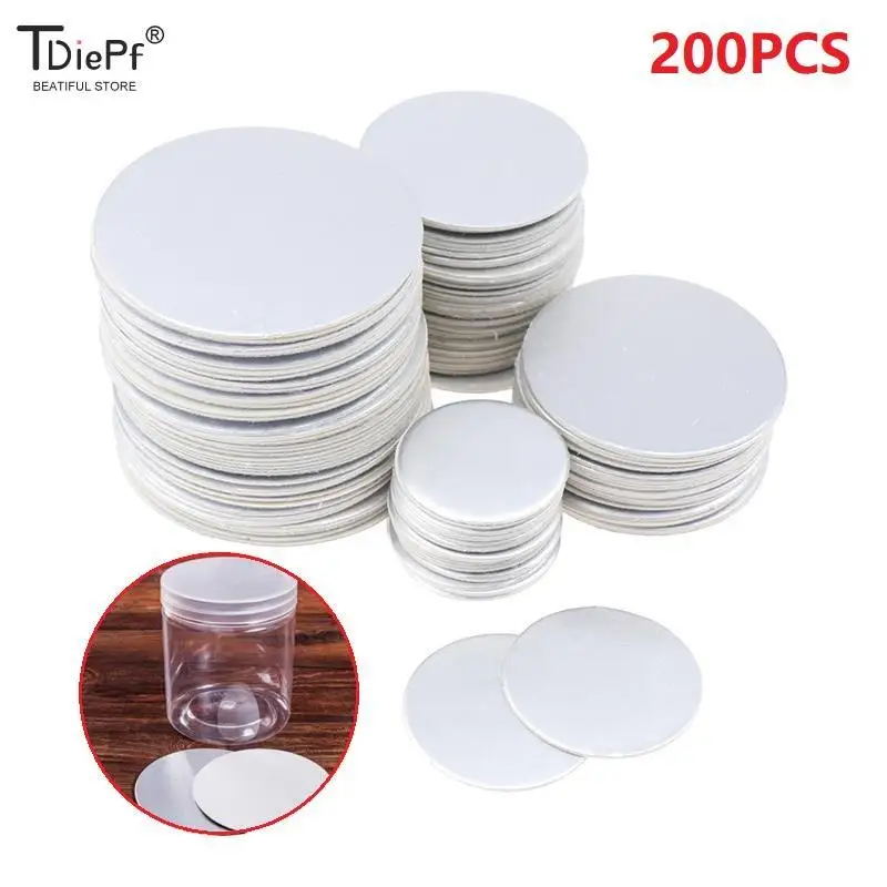 200Pc/lot Self-adhesive Foam Pressure Sensitive Seal Cap Lining Tamper Resistant Seals Liner For Cosmetic Jar Bottle Pot 20-82mm