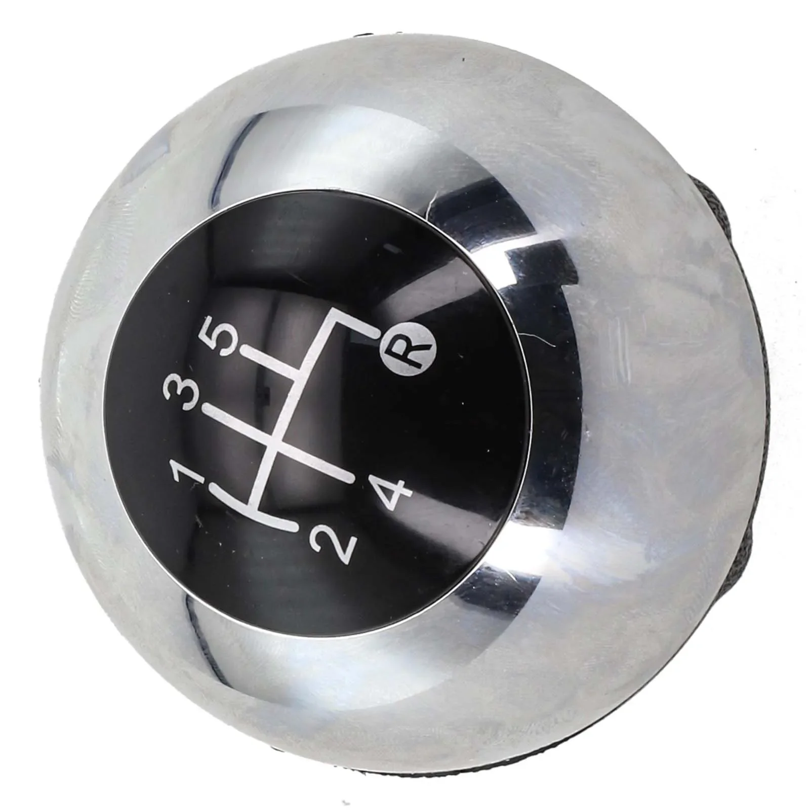 5 Speed Chrome Black Gear Knob Head Compatible with For Fiat 500 & 500C from 2007 to 2018 Easy Installation Process