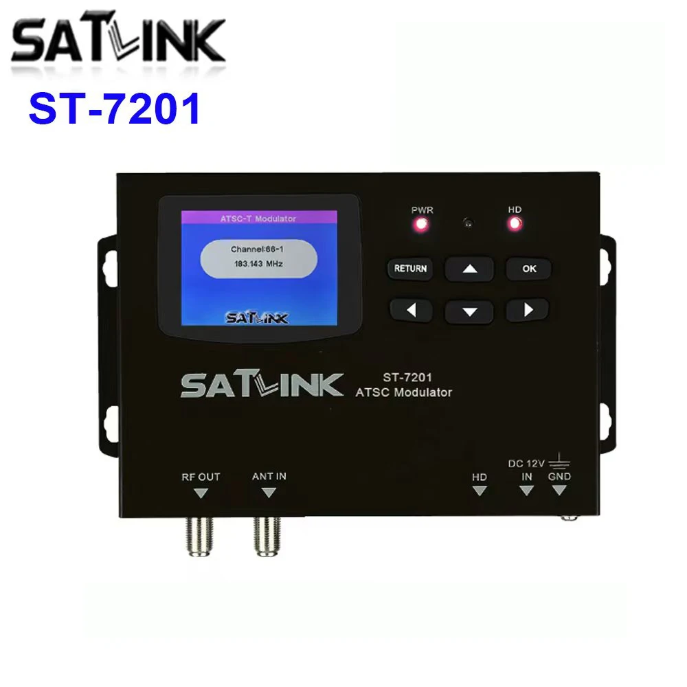 Satlink ST-7201 HD RF Modulator ATSC-T ATSC-C Single Channel Digital TV Converter Professional CATV Broadcasting Equipment