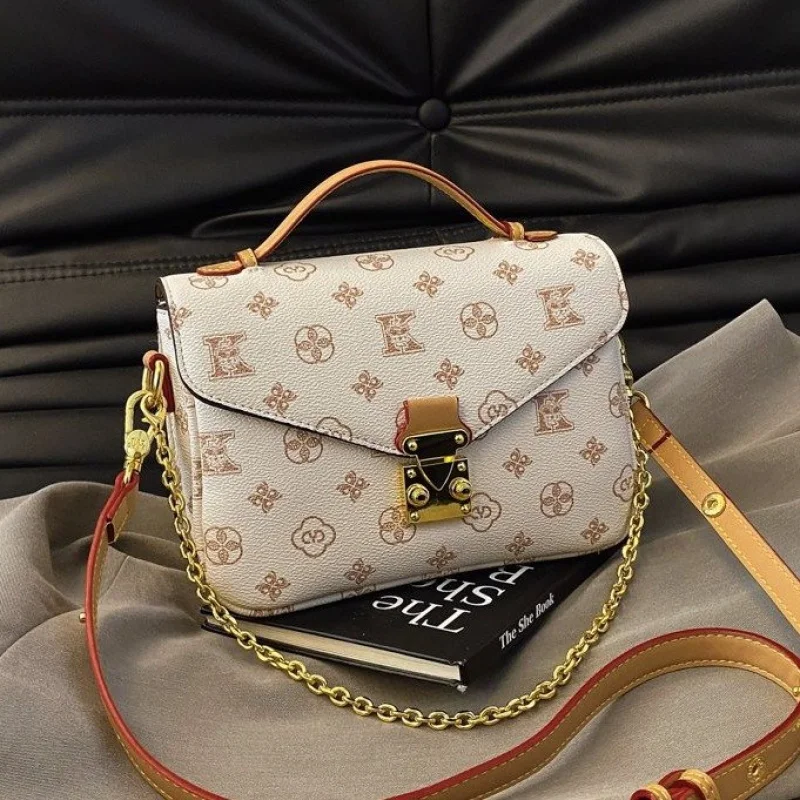 حقيبة يد نسائية مصنوعة من الجلد المنقوش الأوركيد تتميز بمظهر موناكو عالي الجودة وخفيف الوزن وناعم يوميًا