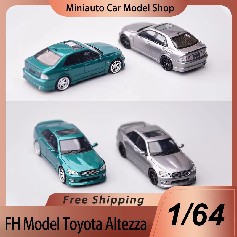 

New In Stock Fh Model 1:64 Toyota Altezza Alloy Miniature Diecast Model Toyota Altezza Sports Grey Limited Ornaments Toys Gift