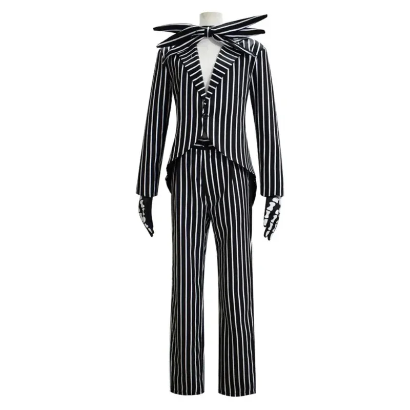 

Movie Nightmare Christmas Jack Skellington Cosplay Sally Costume Coat Outfit Halloween Carnival Party Horro Disguise Roleplays;3