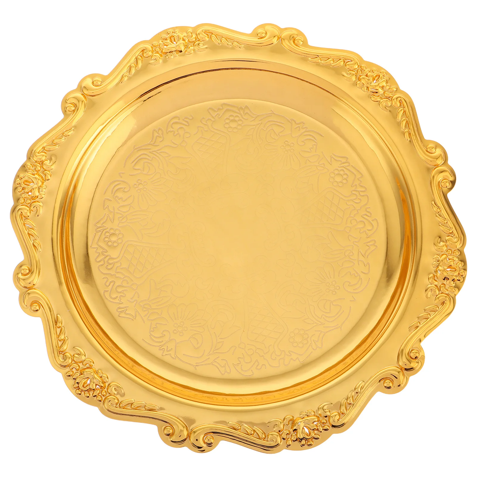 

Snack Plate Elegant Serving Tray Food Display Decorative Platter Cupcake Bread Condiment