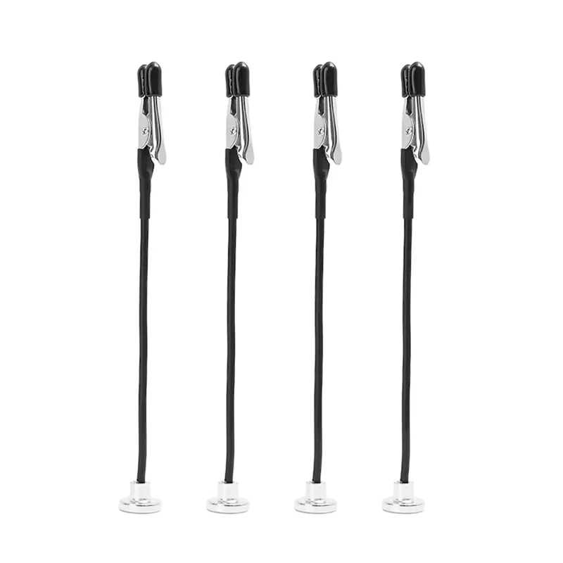Dritte Hand zum Löten, 4-teiliger flexibler Arm mit magnetischer Basis, Krokodilklemmen, Leiterplattenhalter für Elektronik, Schweißen und Reparatur – Detail 7
