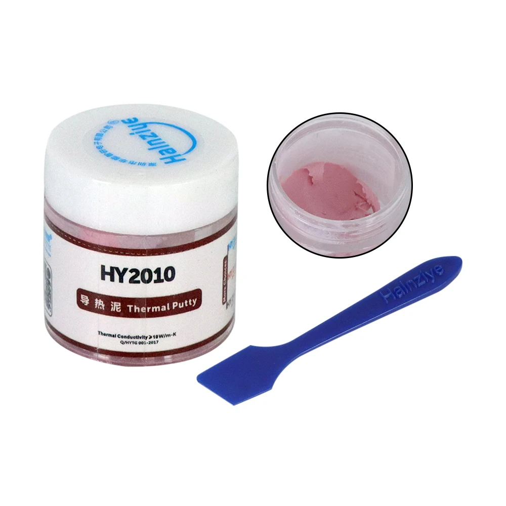 HY2210 HY2310 10W/m-k Thermal Grease Putty Composite Thermal Conductive Silicone Grease Heat Mud Compound Cpu Cool Thermal Putty